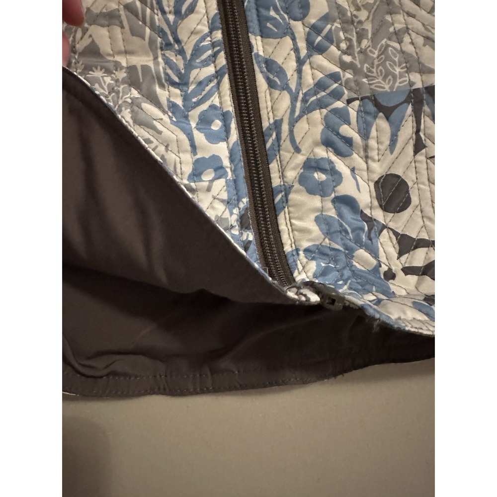 Multiples Quilted Blue Floral Zip Jacket M - Picture 10 of 16